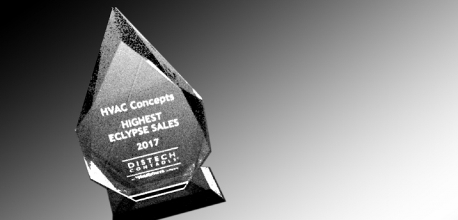 Distech Controls Highest Eclypse Sales Award 2017